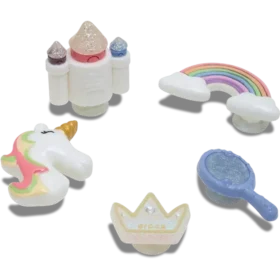 Pack de 5 colgantes Jibbitz «Pretty Princess»