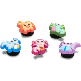 Pack de 5 colgantes Jibbitz «Tiny Axolotls»