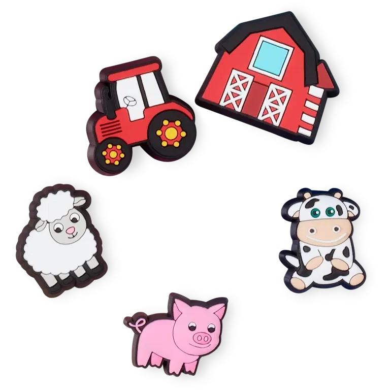 Pack de 5 colgantes para zapatos Jibbitz™ «Animales de granja monísimos» Pack de 5 colgantes para zapatos Jibbitz™ «Animales de granja monísimos»