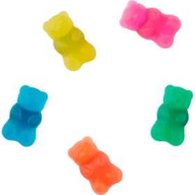 Pack de 5 colgantes para zapatos Jibbitz «Candy Bear»