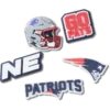 Pack de 5 colgantes para zapatos Jibbitz de los New England Patriots de la NFL Pack de 5 colgantes para zapatos Jibbitz de los New England Patriots de la NFL