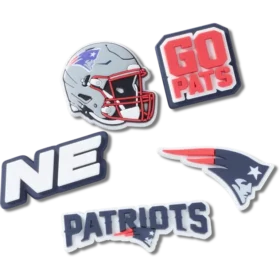 Pack de 5 colgantes para zapatos Jibbitz de los New England Patriots de la NFL