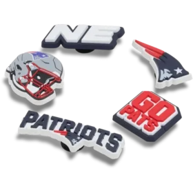 Pack de 5 colgantes para zapatos Jibbitz de los New England Patriots de la NFL