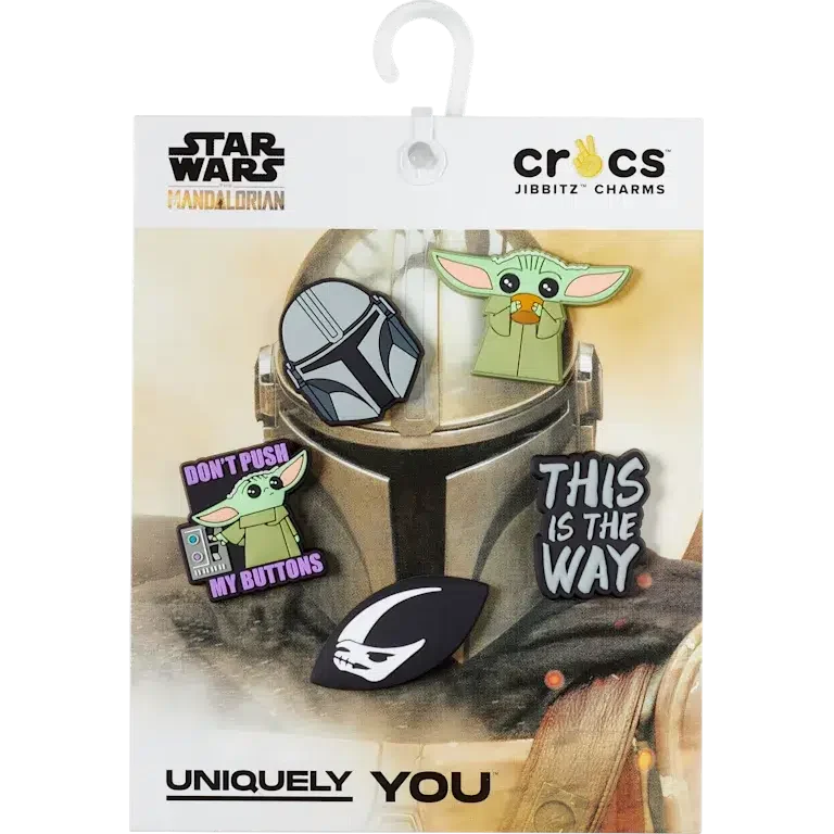 Pack de 5 colgantes para zapatos Jibbitz™ de «The Mandalorian» de Disney Pack de 5 colgantes para zapatos Jibbitz™ de «The Mandalorian» de Disney