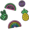 Pack de 5 colgantes para zapatos Jibbitz «Lights up Fun» Pack de 5 colgantes para zapatos Jibbitz «Lights up Fun»