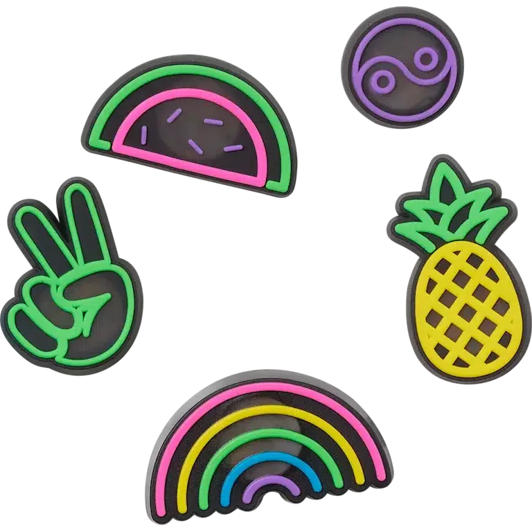 Pack de 5 colgantes para zapatos Jibbitz «Lights up Fun» Pack de 5 colgantes para zapatos Jibbitz «Lights up Fun»