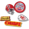 Pack de 5 colgantes para zapatos Jibbitz para los Kansas City Chiefs de la NFL Pack de 5 colgantes para zapatos Jibbitz para los Kansas City Chiefs de la NFL