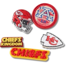 Pack de 5 colgantes para zapatos Jibbitz para los Kansas City Chiefs de la NFL