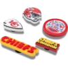 Pack de 5 colgantes para zapatos Jibbitz para los Kansas City Chiefs de la NFL Pack de 5 colgantes para zapatos Jibbitz para los Kansas City Chiefs de la NFL