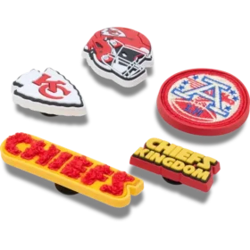 Pack de 5 colgantes para zapatos Jibbitz para los Kansas City Chiefs de la NFL