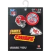 Pack de 5 colgantes para zapatos Jibbitz para los Kansas City Chiefs de la NFL Pack de 5 colgantes para zapatos Jibbitz para los Kansas City Chiefs de la NFL