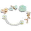 Paquete de 5 colgantes Jibbitz con delicado estampado floral azul Paquete de 5 colgantes Jibbitz con delicado estampado floral azul