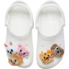 Paquete de 5 colgantes Jibbitz de animales peludos Paquete de 5 colgantes Jibbitz de animales peludos