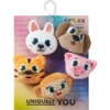 Paquete de 5 colgantes Jibbitz de animales peludos Paquete de 5 colgantes Jibbitz de animales peludos