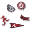 Paquete de 5 colgantes Jibbitz de la Universidad de Alabama Paquete de 5 colgantes Jibbitz de la Universidad de Alabama