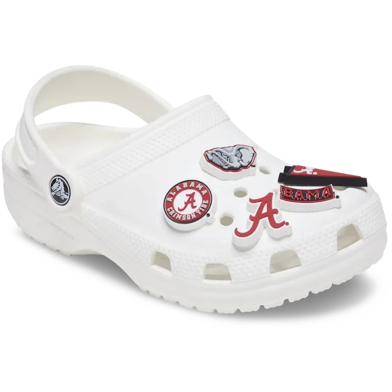 Paquete de 5 colgantes Jibbitz de la Universidad de Alabama Paquete de 5 colgantes Jibbitz de la Universidad de Alabama