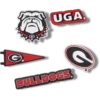 Paquete de 5 colgantes Jibbitz de la Universidad de Georgia Paquete de 5 colgantes Jibbitz de la Universidad de Georgia
