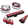 Paquete de 5 colgantes Jibbitz de la Universidad de Georgia Paquete de 5 colgantes Jibbitz de la Universidad de Georgia