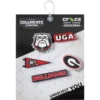 Paquete de 5 colgantes Jibbitz de la Universidad de Georgia Paquete de 5 colgantes Jibbitz de la Universidad de Georgia