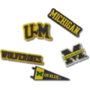 Paquete de 5 colgantes Jibbitz™ de la Universidad de Michigan Paquete de 5 colgantes Jibbitz™ de la Universidad de Michigan