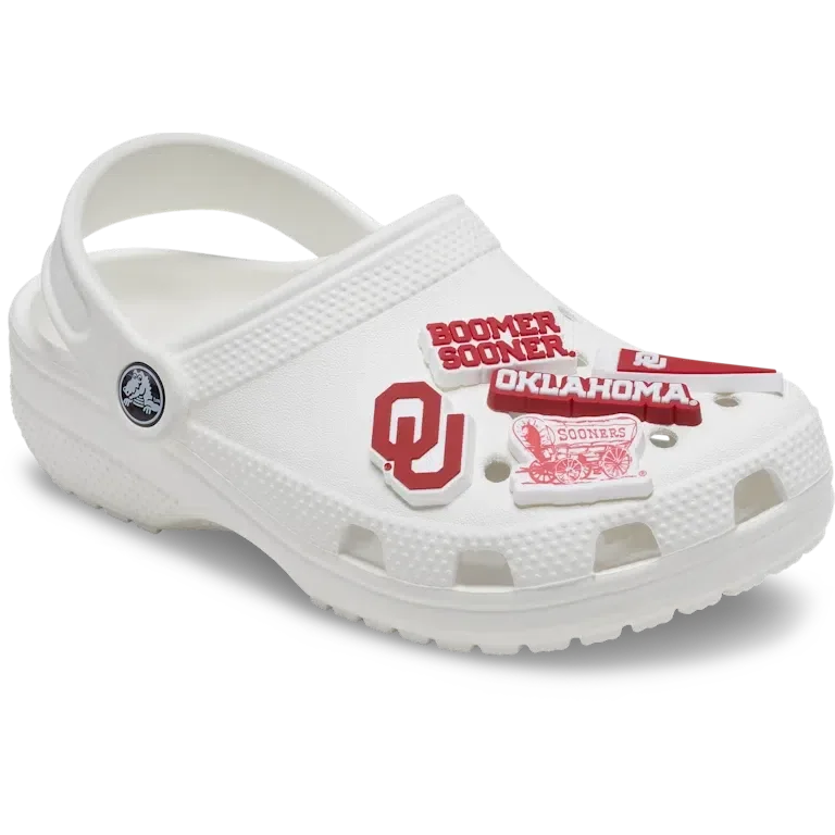 Paquete de 5 colgantes Jibbitz de la Universidad de Oklahoma Paquete de 5 colgantes Jibbitz de la Universidad de Oklahoma