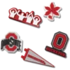 Paquete de 5 colgantes Jibbitz de la Universidad Estatal de Ohio Paquete de 5 colgantes Jibbitz de la Universidad Estatal de Ohio