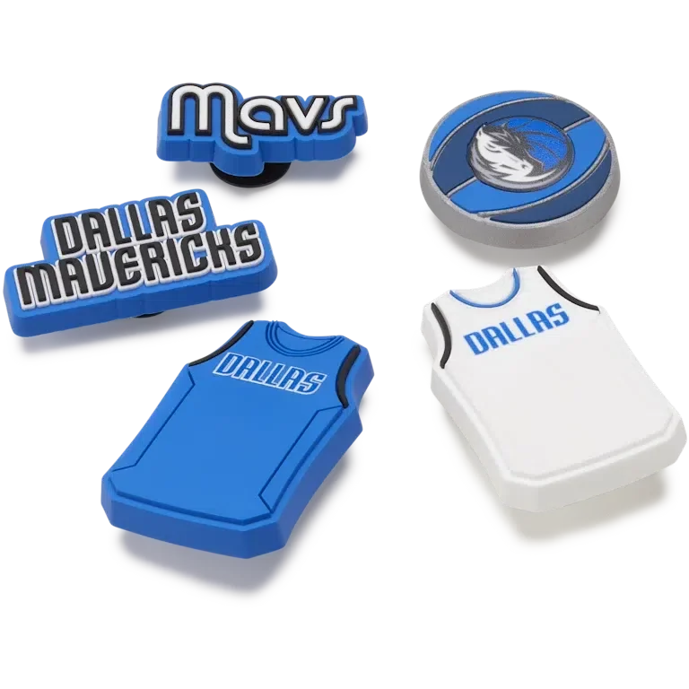 Paquete de 5 colgantes Jibbitz™ de los Dallas Mavericks de la NBA Paquete de 5 colgantes Jibbitz™ de los Dallas Mavericks de la NBA