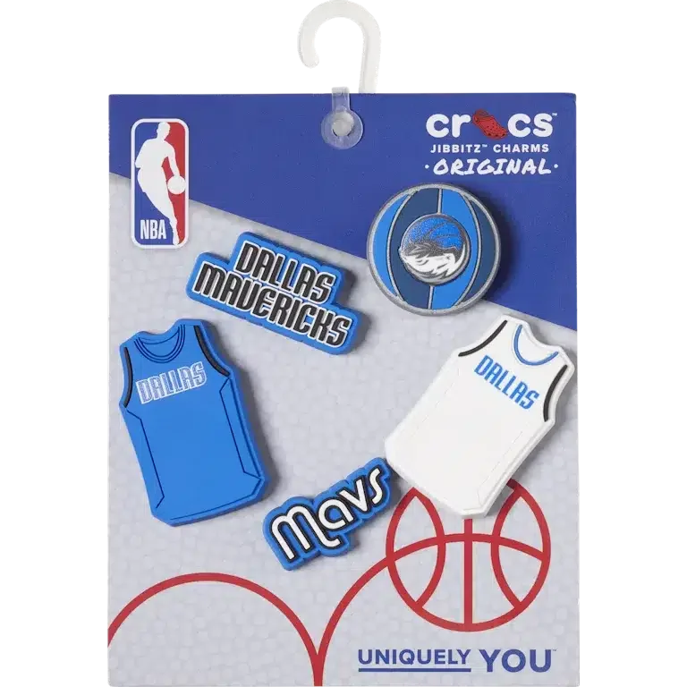 Paquete de 5 colgantes Jibbitz™ de los Dallas Mavericks de la NBA Paquete de 5 colgantes Jibbitz™ de los Dallas Mavericks de la NBA
