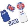 Paquete de 5 colgantes Jibbitz™ de los Los Angeles Clippers de la NBA Paquete de 5 colgantes Jibbitz™ de los Los Angeles Clippers de la NBA