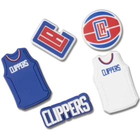 Paquete de 5 colgantes Jibbitz™ de los Los Angeles Clippers de la NBA Paquete de 5 colgantes Jibbitz™ de los Los Angeles Clippers de la NBA