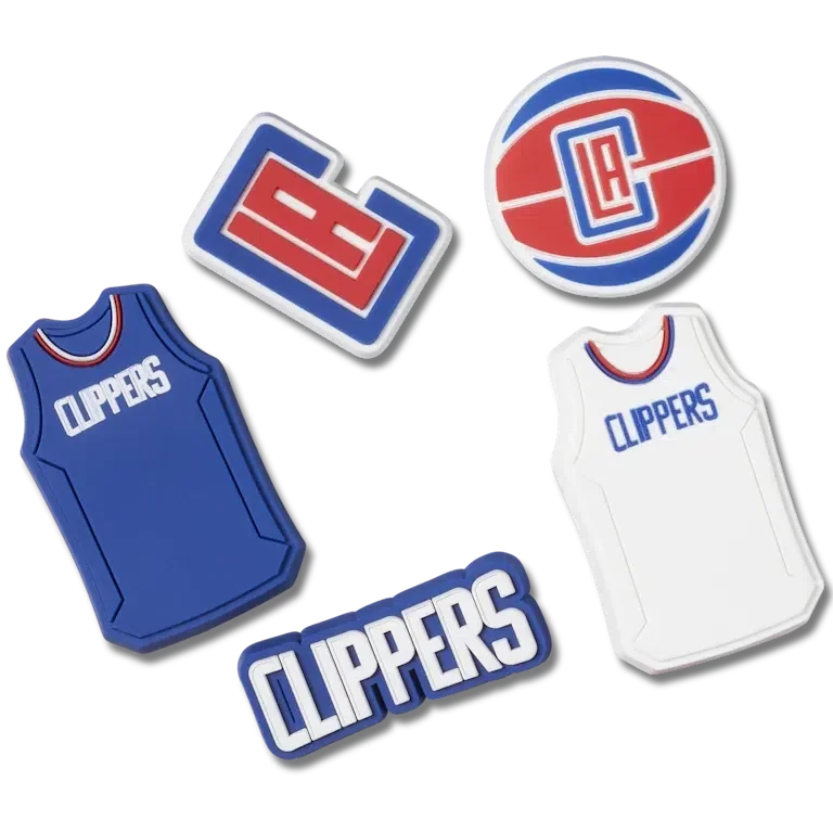 Paquete de 5 colgantes Jibbitz™ de los Los Angeles Clippers de la NBA Paquete de 5 colgantes Jibbitz™ de los Los Angeles Clippers de la NBA