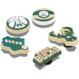 Paquete de 5 colgantes Jibbitz™ de los Milwaukee Bucks de la NBA