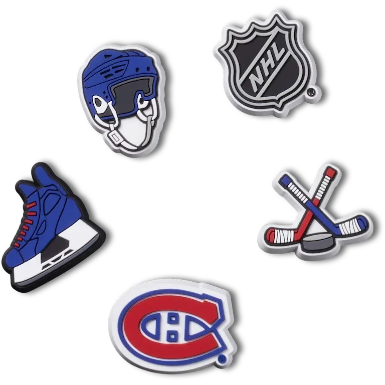 Paquete de 5 colgantes Jibbitz™ de los Montreal Canadiens® de la NHL® Paquete de 5 colgantes Jibbitz™ de los Montreal Canadiens® de la NHL®