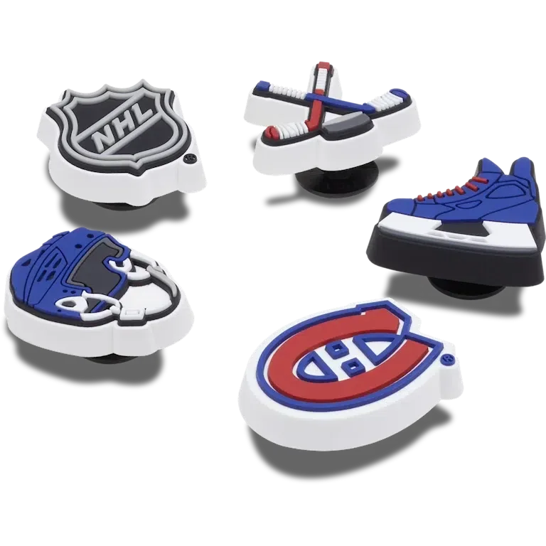 Paquete de 5 colgantes Jibbitz™ de los Montreal Canadiens® de la NHL® Paquete de 5 colgantes Jibbitz™ de los Montreal Canadiens® de la NHL®