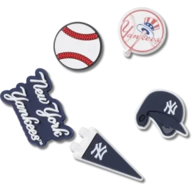Paquete de 5 colgantes Jibbitz™ de los New York Yankees de la MLB