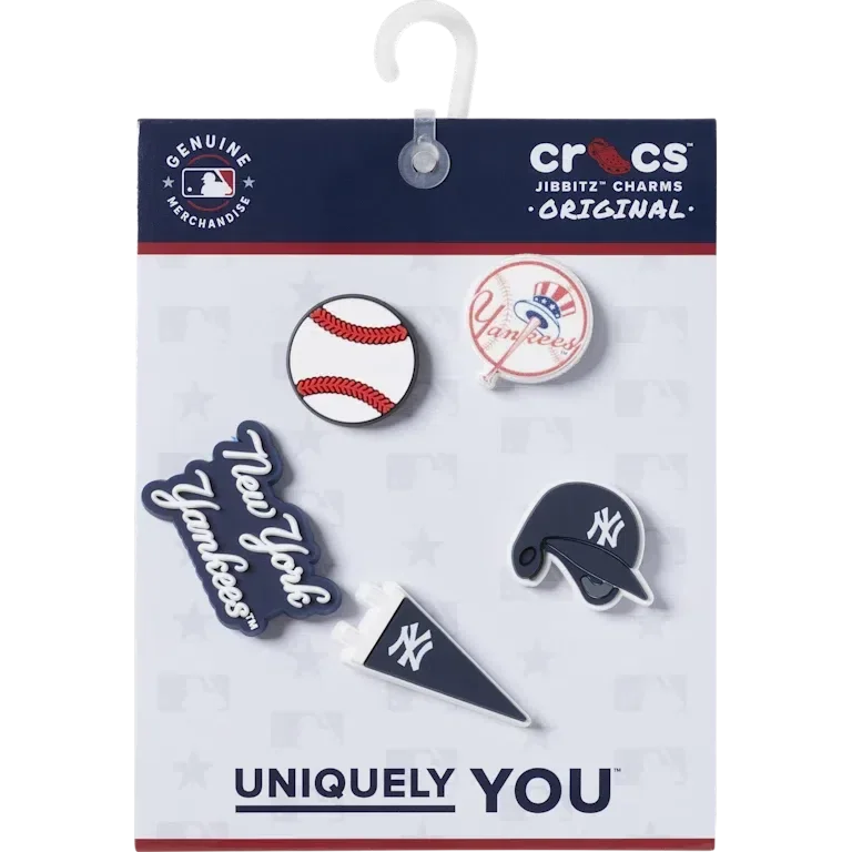 Paquete de 5 colgantes Jibbitz™ de los New York Yankees de la MLB Paquete de 5 colgantes Jibbitz™ de los New York Yankees de la MLB