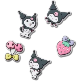 Paquete de 5 colgantes Jibbitz™ de Sanrio Kuromi