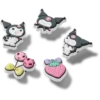 Paquete de 5 colgantes Jibbitz™ de Sanrio Kuromi