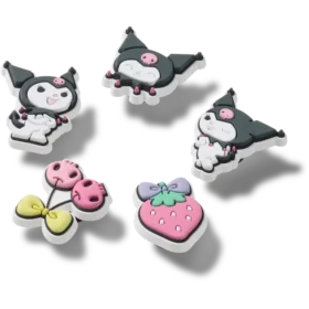Paquete de 5 colgantes Jibbitz™ de Sanrio Kuromi