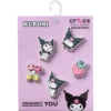 Paquete de 5 colgantes Jibbitz™ de Sanrio Kuromi