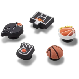 Paquete de 5 colgantes Jibbitz «Equipo de baloncesto»