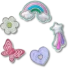 Paquete de 5 colgantes Jibbitz «Funky Girly Icons»