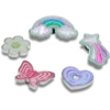 Paquete de 5 colgantes Jibbitz «Funky Girly Icons»