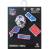 Paquete de 5 colgantes para zapatos Jibbitz de los Buffalo Bills de la NFL Paquete de 5 colgantes para zapatos Jibbitz de los Buffalo Bills de la NFL