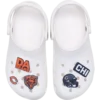 Paquete de 5 colgantes para zapatos Jibbitz de los Chicago Bears de la NFL Paquete de 5 colgantes para zapatos Jibbitz de los Chicago Bears de la NFL