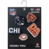 Paquete de 5 colgantes para zapatos Jibbitz de los Chicago Bears de la NFL Paquete de 5 colgantes para zapatos Jibbitz de los Chicago Bears de la NFL