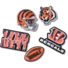 Paquete de 5 colgantes para zapatos Jibbitz de los Cincinnati Bengals de la NFL Paquete de 5 colgantes para zapatos Jibbitz de los Cincinnati Bengals de la NFL