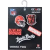 Paquete de 5 colgantes para zapatos Jibbitz de los Cleveland Browns de la NFL Paquete de 5 colgantes para zapatos Jibbitz de los Cleveland Browns de la NFL
