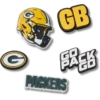 Paquete de 5 colgantes para zapatos Jibbitz de los Green Bay Packers de la NFL Paquete de 5 colgantes para zapatos Jibbitz de los Green Bay Packers de la NFL