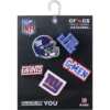Paquete de 5 colgantes para zapatos Jibbitz de los New York Giants de la NFL Paquete de 5 colgantes para zapatos Jibbitz de los New York Giants de la NFL